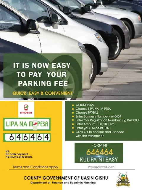 Uasin Gishu County Parking USSD